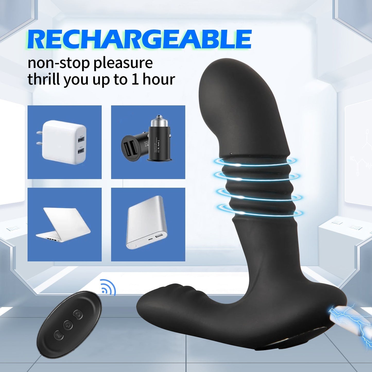 Dakota - Thrusting Vibrating Prostate & Perineum Massager