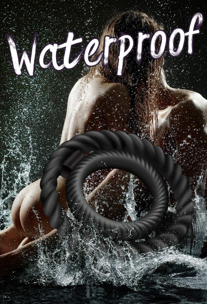 Silicone Dual Penis Ring, Premium Stretchy Longer Harder Stronger Erec