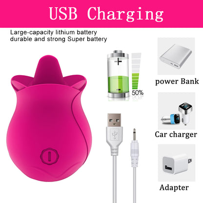 Rose Tongue Licking Clitoris Vibrator