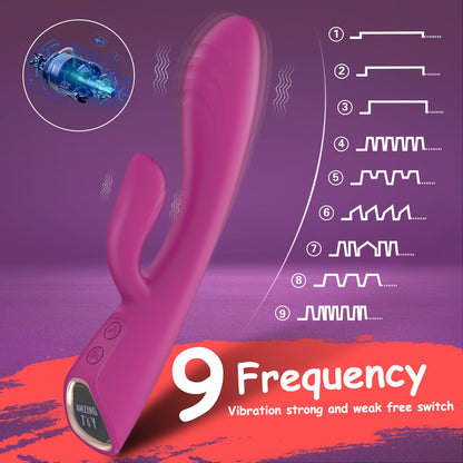 2-Motor Purple Telescopic Bead Vibrator