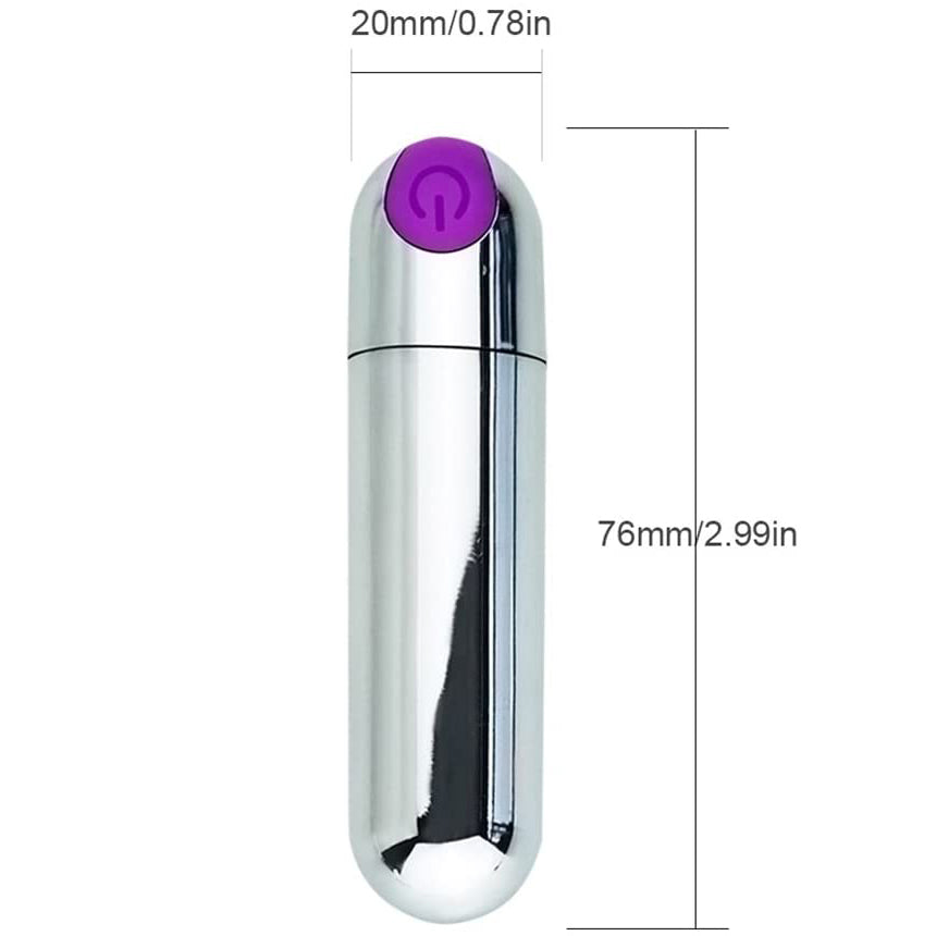 Bullet Vagina Stimulator Massager for Travel Vibrant with USB Recharge
