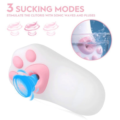 Katze Pfote Saugen Ei Überspringen Weibliche Klitoris Stimulation Vibrationsmassage