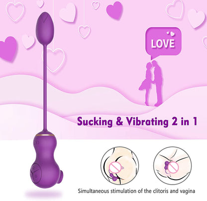 Dora G Spot Female And Clit Sucker 2 In 1 Vibrator Toy
