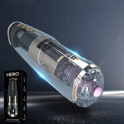 Vibrbud Telescopic Male Masturbator Sucking Heating Aircraft Cup