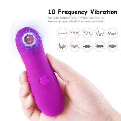 10 Frequencies Mini Clitoral Sucking Vibrator