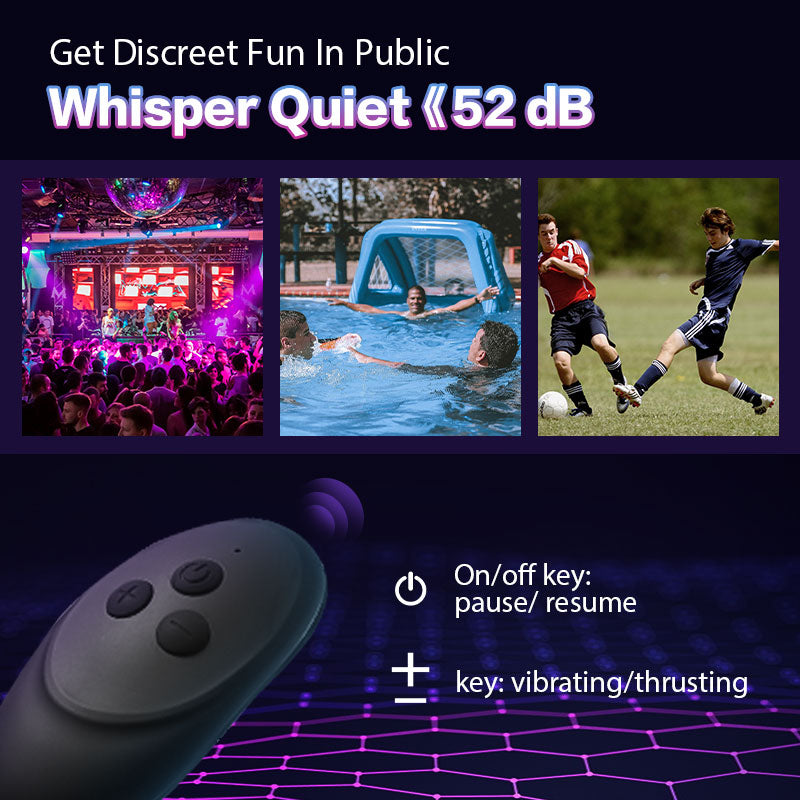 SALE Moore - 10 Thrilling Vibration 3 Thrusting Silicone Remote Contro