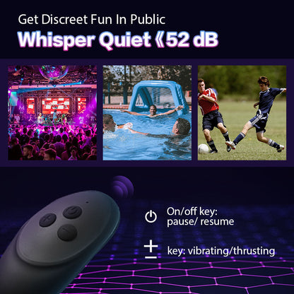 SALE Moore - 10 Thrilling Vibration 3 Thrusting Silicone Remote Contro