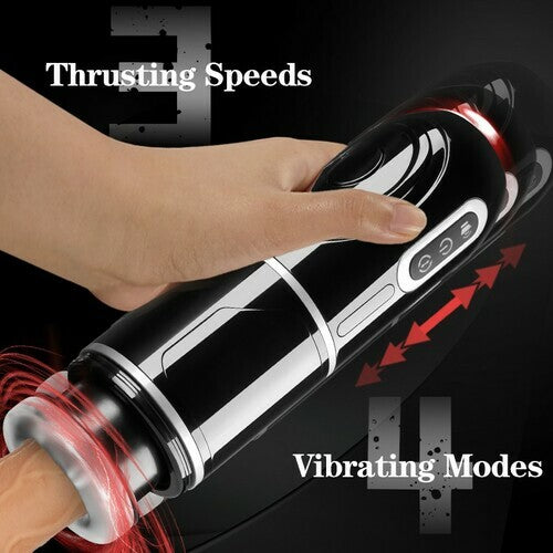 Vibrbud - POWER KING Water bottle Ultra-Technical Hands-free 7 Telescopic Rotation Modes Male Masturbator Cup