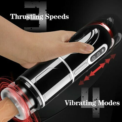 Vibrbud - POWER KING Water bottle Ultra-Technical Hands-free 7 Telescopic Rotation Modes Male Masturbator Cup