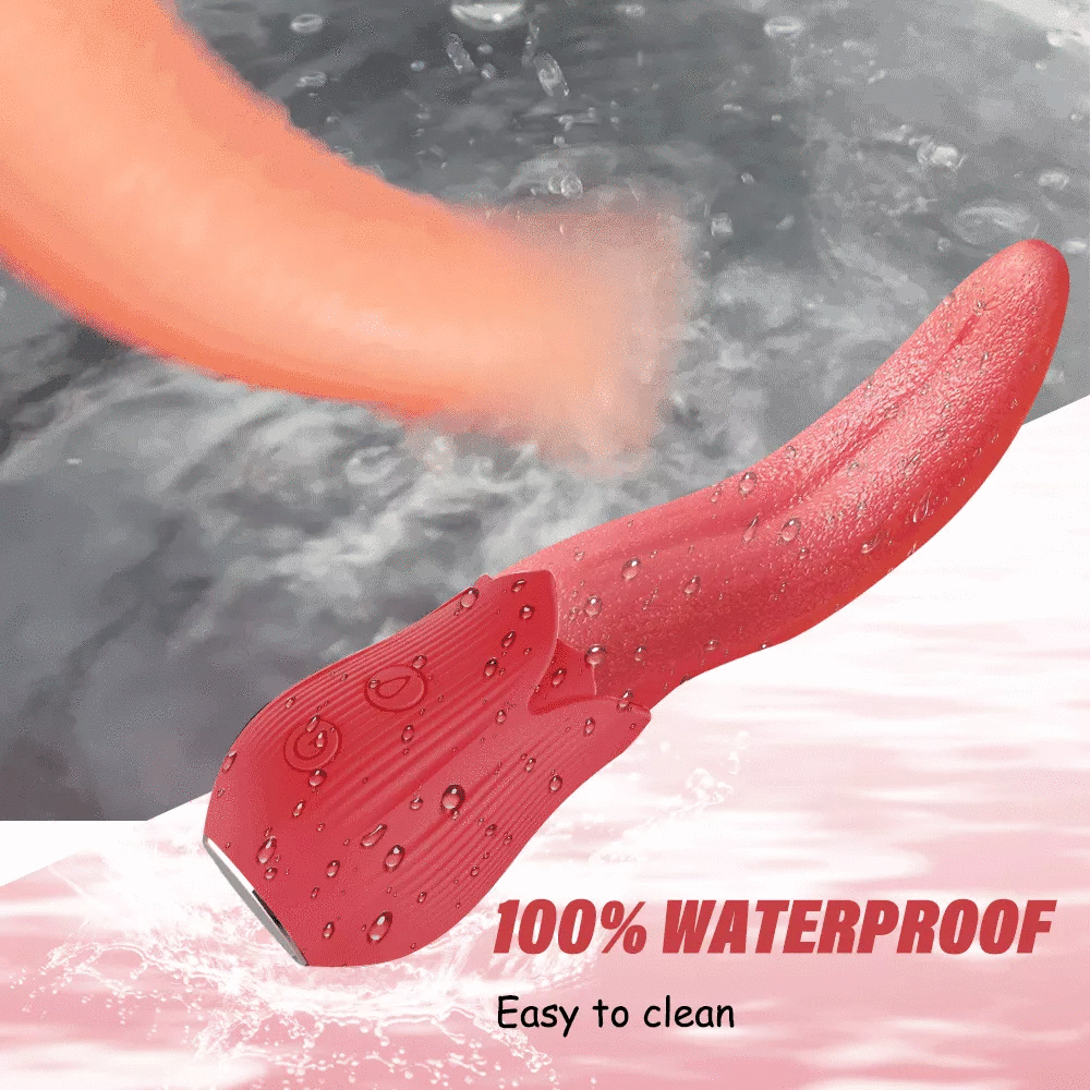 Upgraded Rose - 20 Frequency Tongue Licking Vibrator