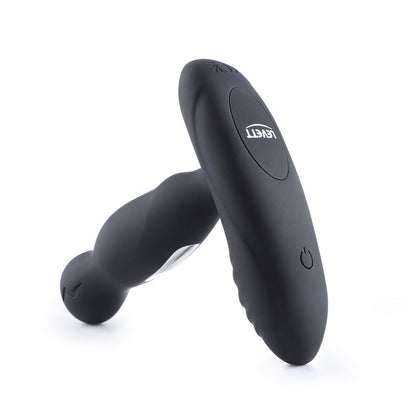 LEVETT E-Stim 360�� Rotation Vibrating Prostate Anal Plug with Remote