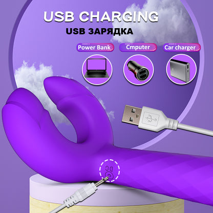 G-spot Rabbit Waterproof Rechargeable Dildo