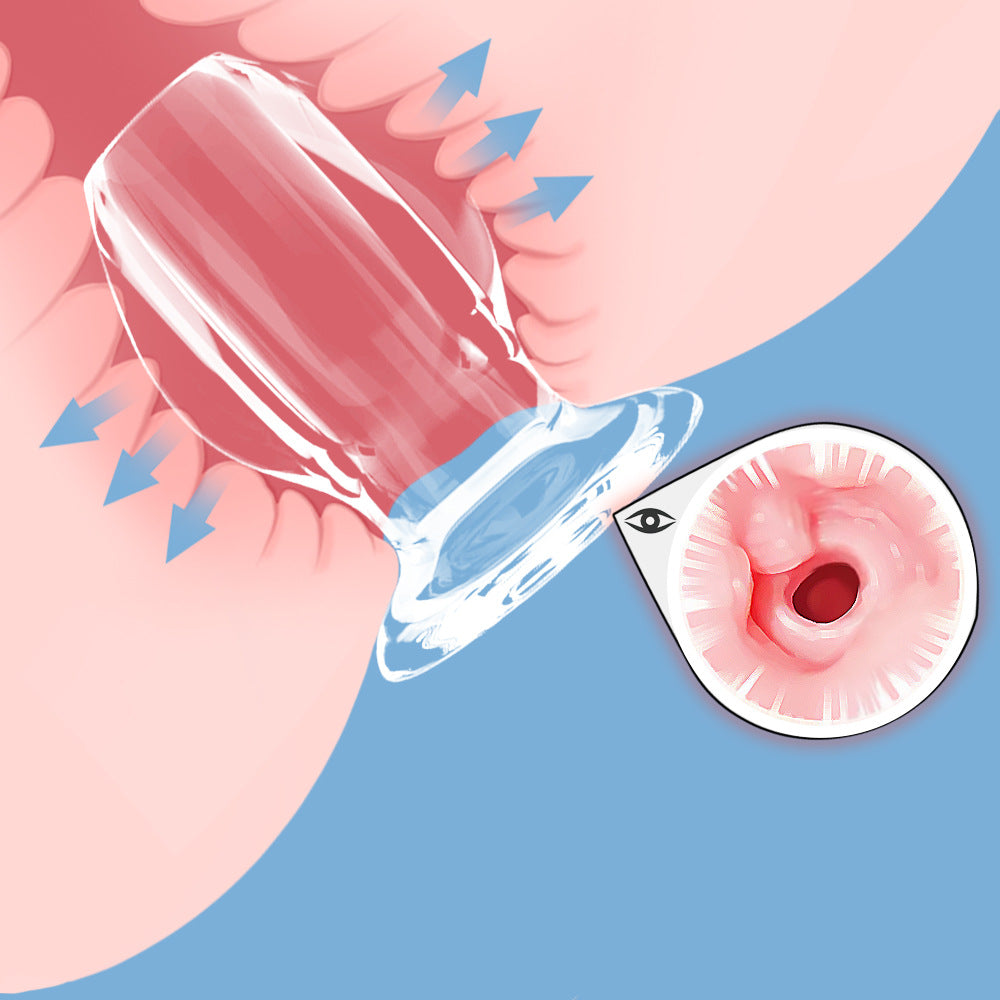 Hollow Anal Plug Transparent Speculum