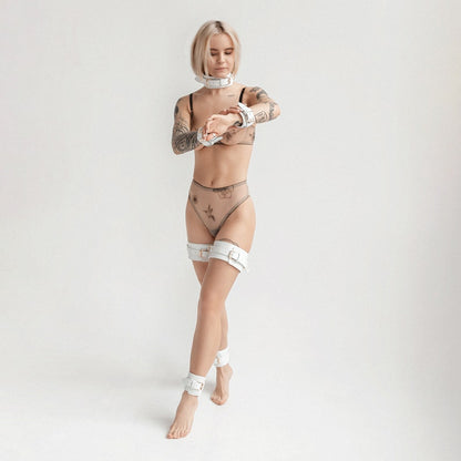 6 Piece Bondages Sets for Women Men, Bondages Restrains Furniture, Bondages Harness Cuffs