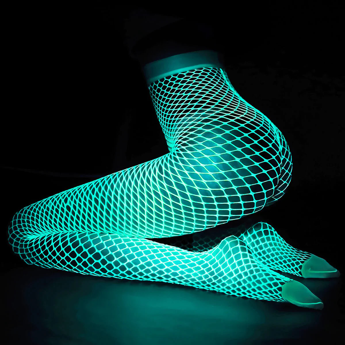 Luminous Glow in the Dark Fishnet Tights