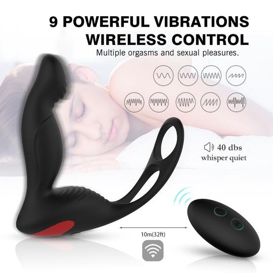 3 In 1 Remote Controlled Vibrating Prostate Massager