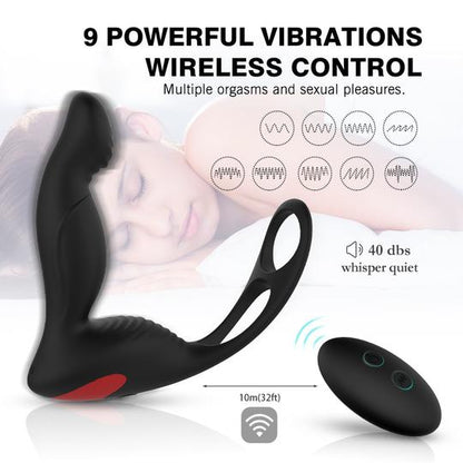 3 In 1 Remote Controlled Vibrating Prostate Massager