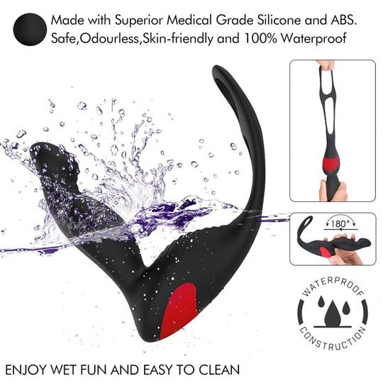 3 In 1 Remote Controlled Vibrating Prostate Massager