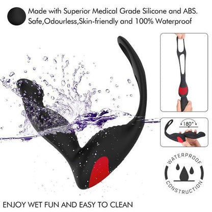 3 In 1 Remote Controlled Vibrating Prostate Massager