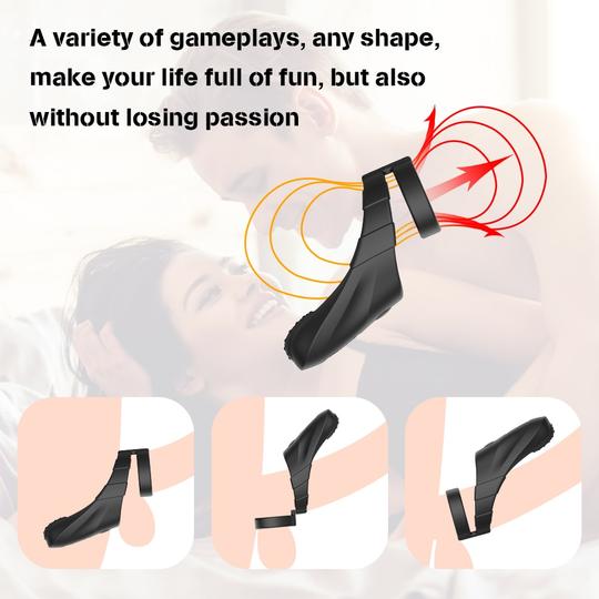 Double Penis Ring Vibrator With Taint Teaser