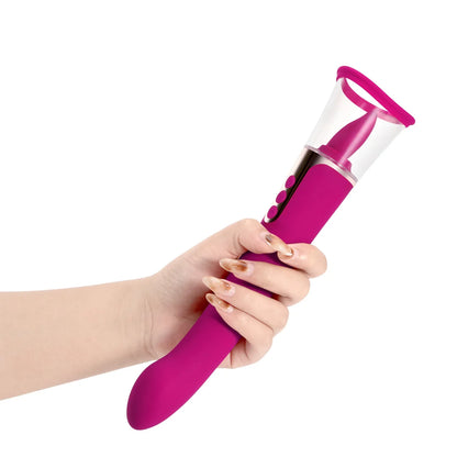 Succion - 3in1 Clitoral Sucking G Spot Vibrator & Clit Licking Tongue