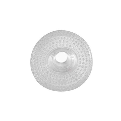 5.6” Clear Tapered Threaded Channel Male Masturbator